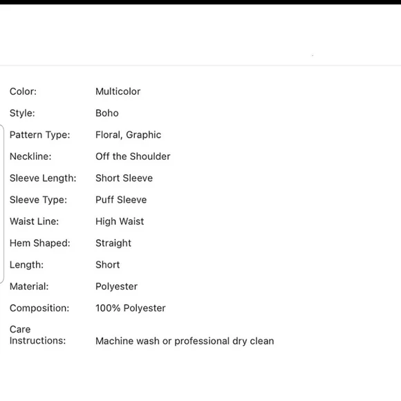 Floral Print 4X/20 Bishop Sleeve - Picture 3 of 4